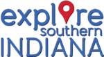 Explore Southern Indiana Logo - Blue and Red