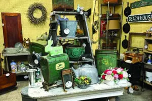 John Deer and other antiques at Ferdinand Antique & Emporium