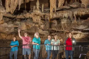 Cave tour at Squire Boone Caverns