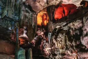 Stunning cave formations at Squire Boone Caverns