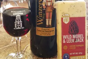 Cheese and wine paring at Winzerwald Winery