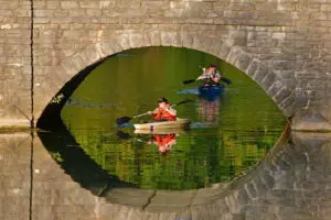 overhead image at Spring Mill park.
