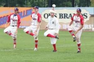 Dubois County Bombers warm-up