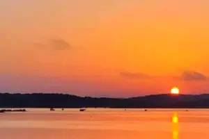 Patoka Lake at sunset