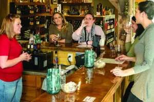Wine tasting at Patoka Lake Winery