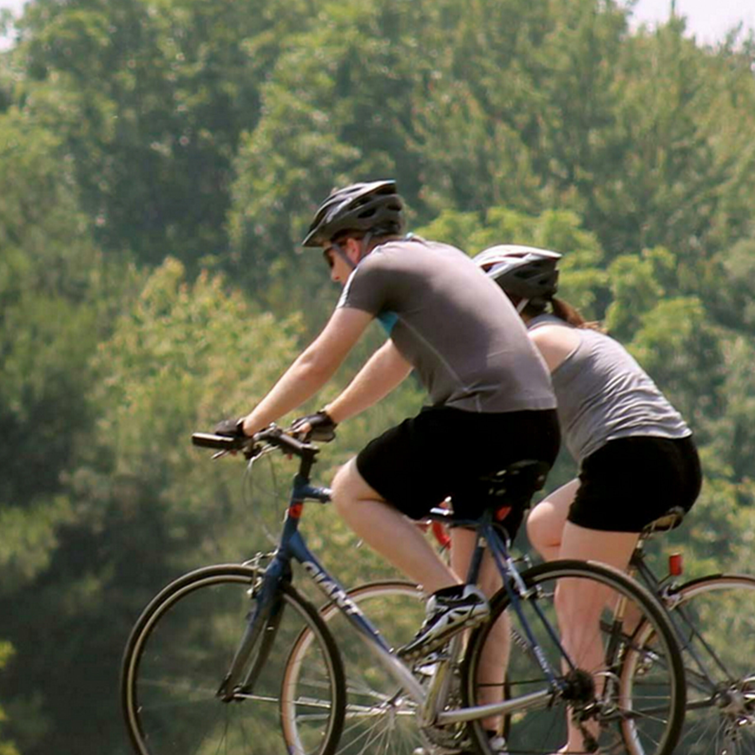 Bike riding at Harrison County Parks
