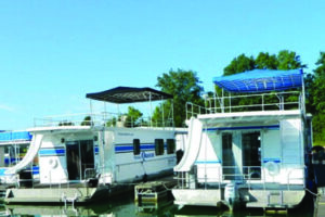 Pontoons in Slips