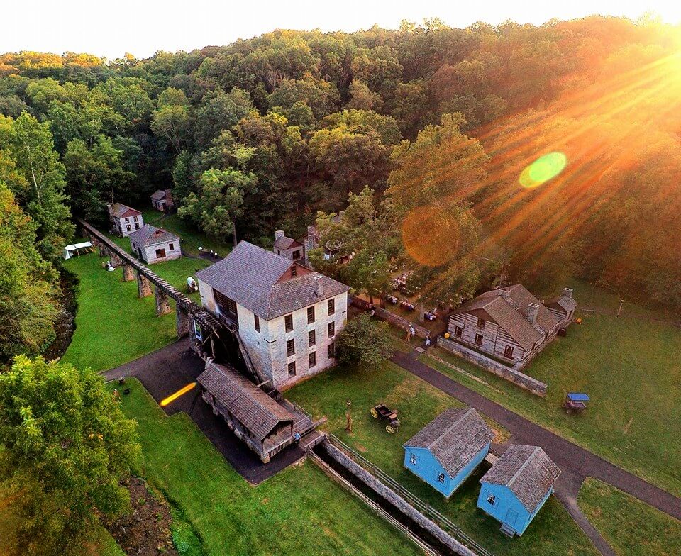 Spring mill park overhead image