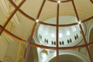 Interior view of monastery.