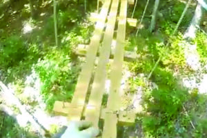 Swinging walkway at SBC Zipline Adventure